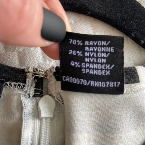 K. by Kersh black and white dress with pockets - Picture 7 of 9